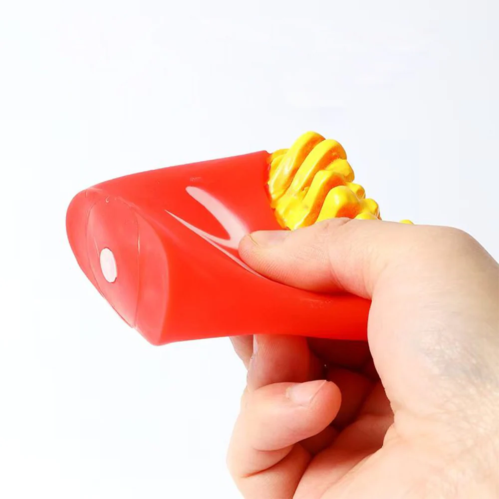 Funny PVC French Fries Squeaky Dog Chew Toy - Image 5