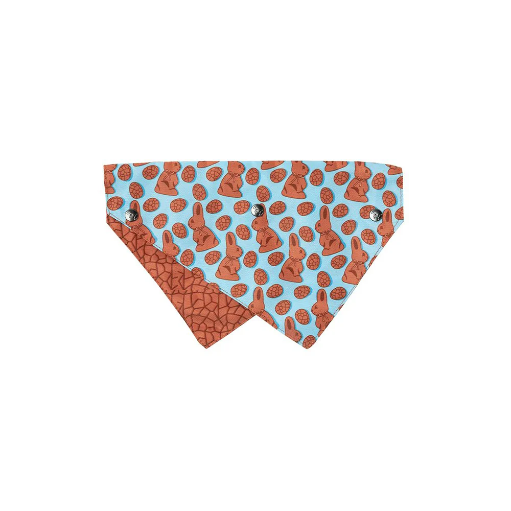 FUZZYARD Chocolate Bunny Bandana for Medium & Large Dogs