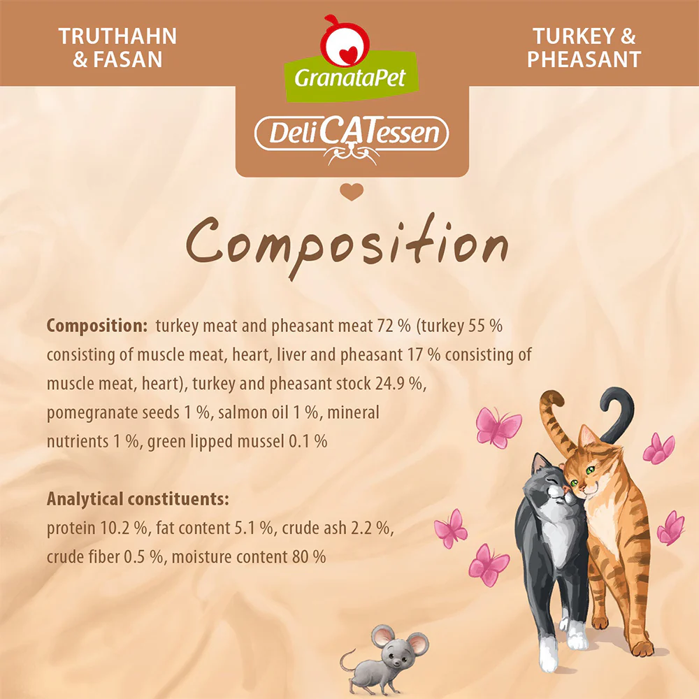 GRANATAPET Delicatessen Turkey & Pheasant Cat Wet Food - Image 2