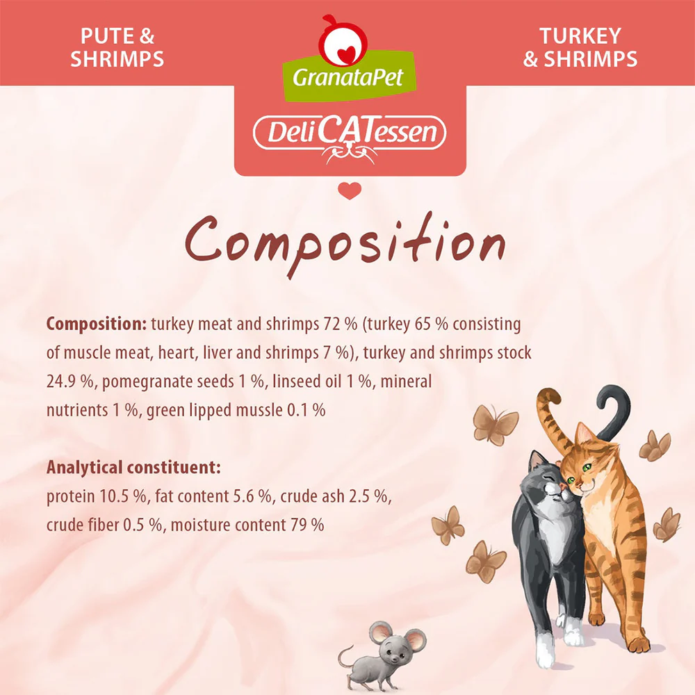 GRANATAPET Delicatessen Turkey & Shrimps Cat Wet Food - Image 3