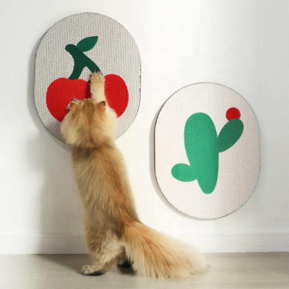 Green Cactus Wall Sticker Cat Scratching Board - Image 2