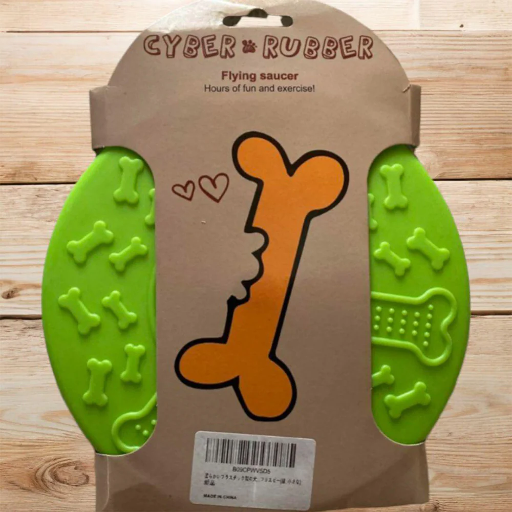 Green Dog Training Frisbee Interactive Toy - Image 2