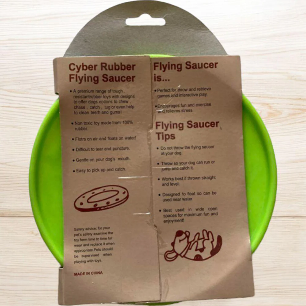 Green Dog Training Frisbee Interactive Toy - Image 4