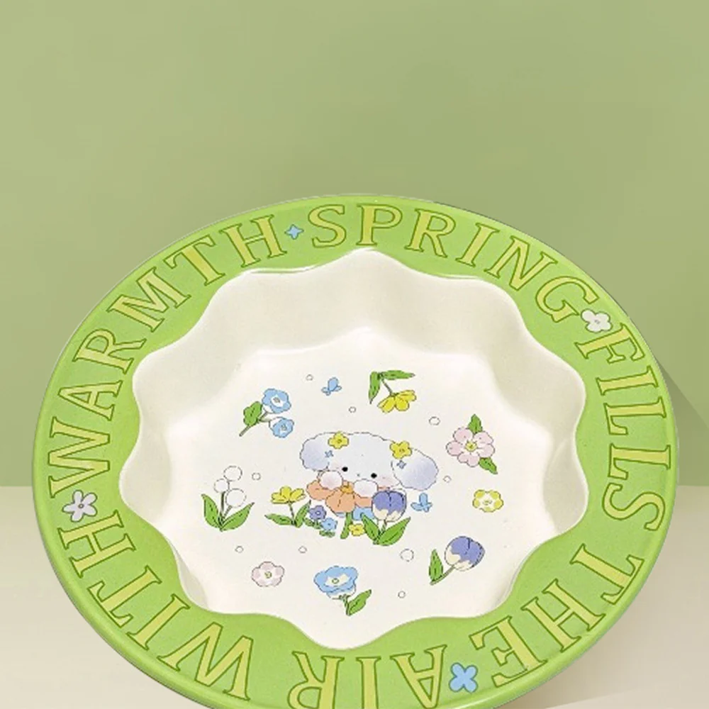 Green Rabbit Ceramic Pet Bowl - Image 13