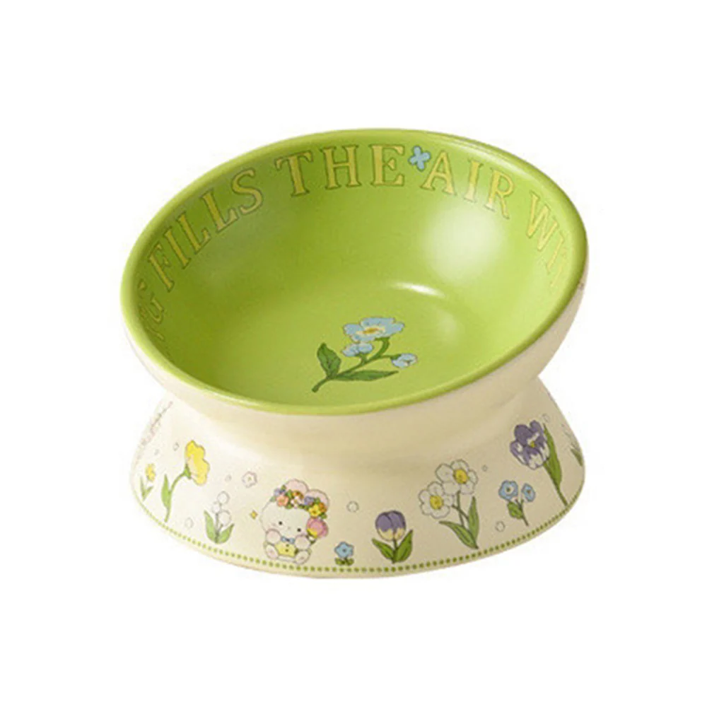 Green Rabbit Ceramic Pet Bowl - Image 5