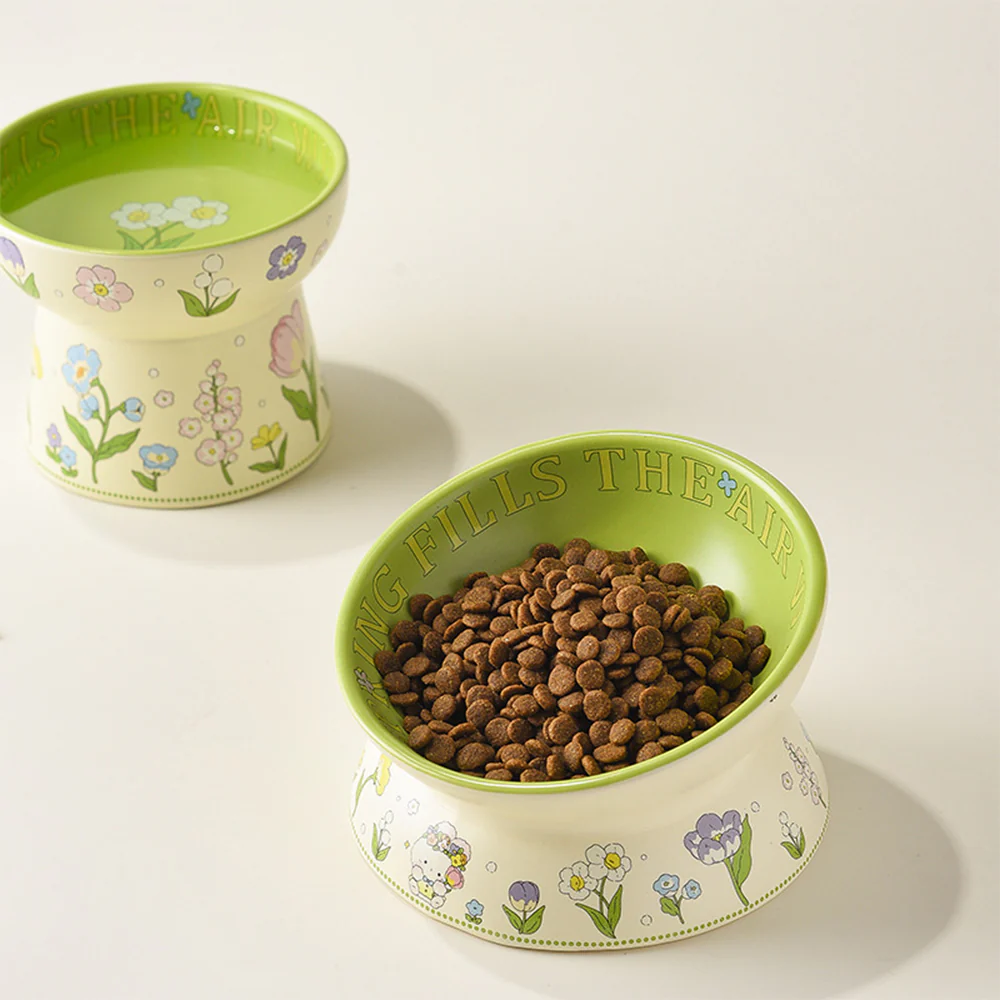 Green Rabbit Ceramic Pet Bowl - Image 9