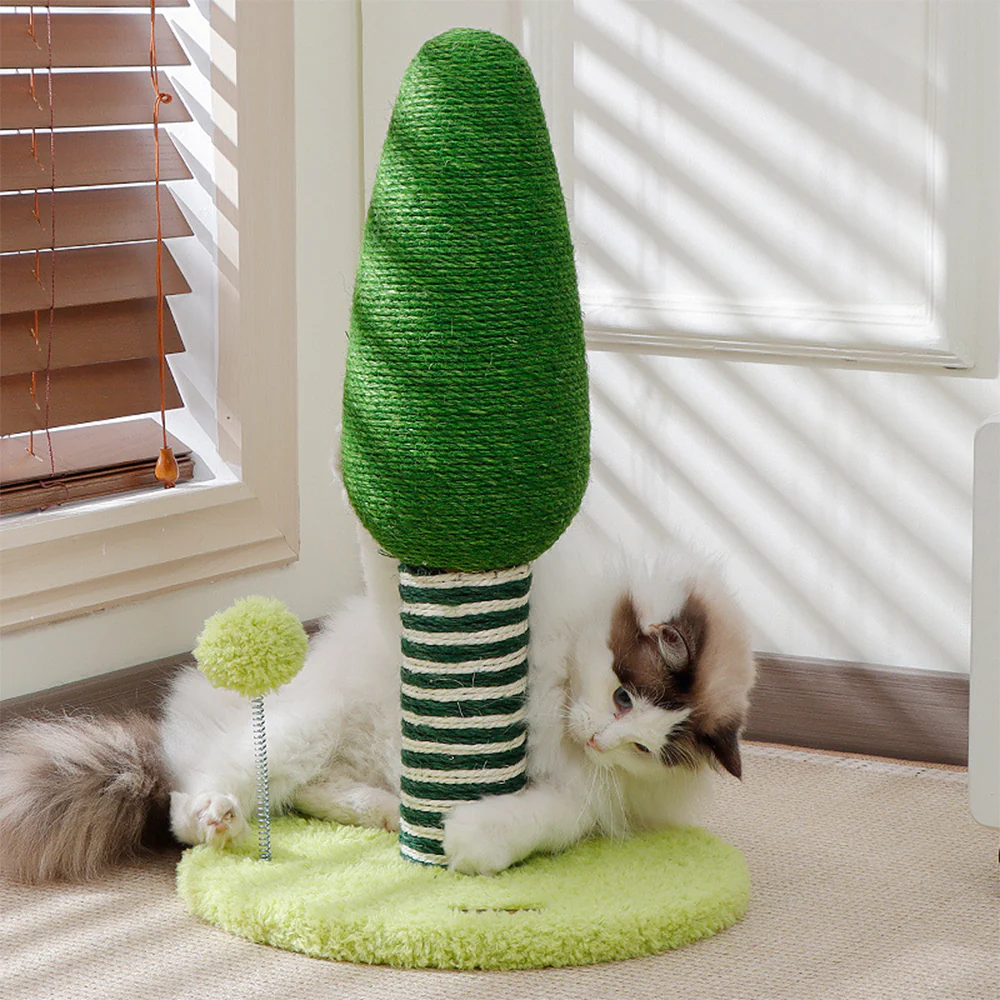 Green Tree Sisal Cat Scratching Post - Image 3