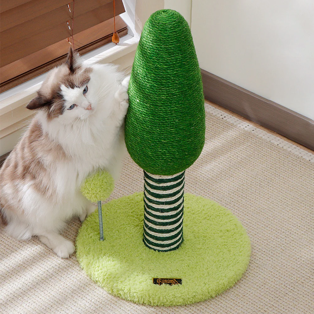 Green Tree Sisal Cat Scratching Post - Image 4