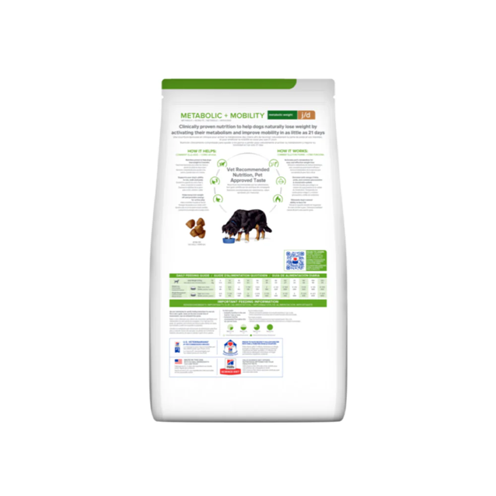 HILLS PRESCRIPTION DIET J/D Metabolic & Mobility Dry Dog Food 3.86kg - Image 2