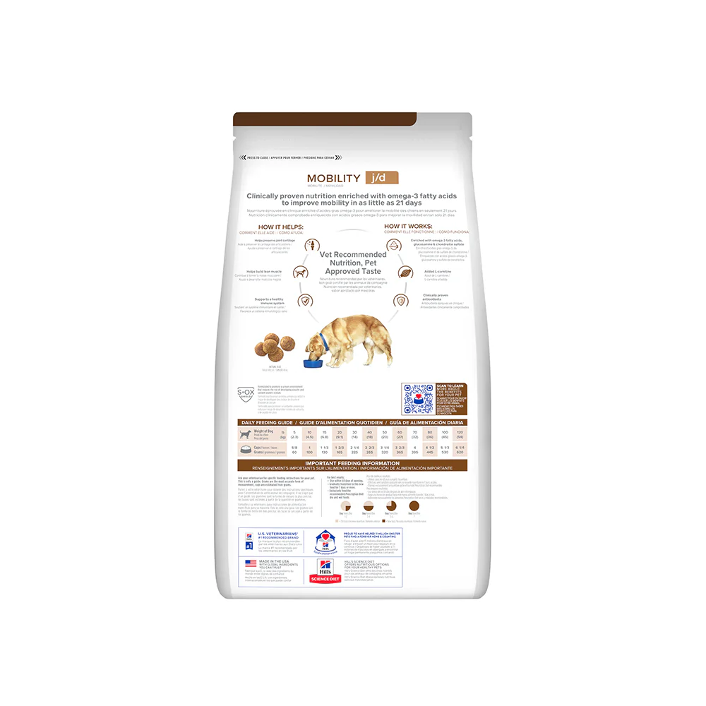 HILLS PRESCRIPTION DIET J/D Mobility Joint Care Chicken Dry Dog Food 3.85kg - Image 2