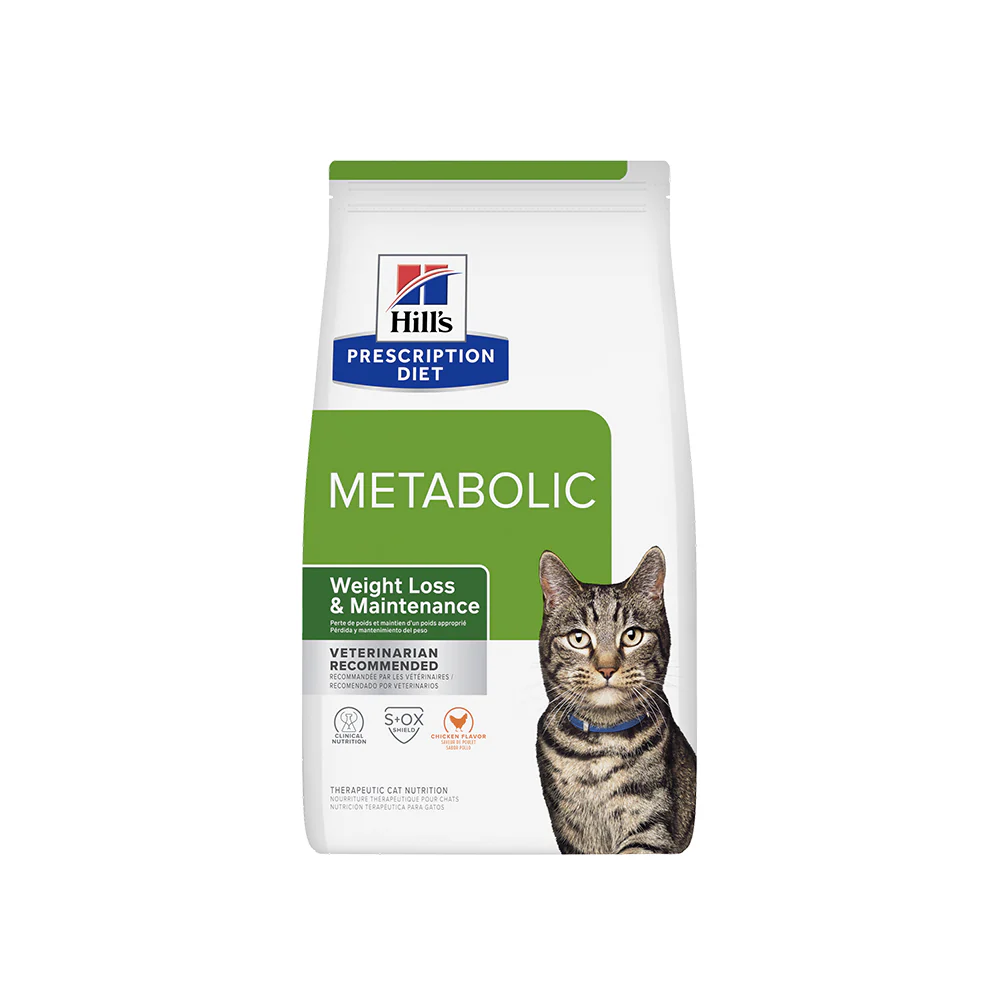 HILLS PRESCRIPTION DIET
Metabolic Weight Loss & Maintenance Dry Cat Food