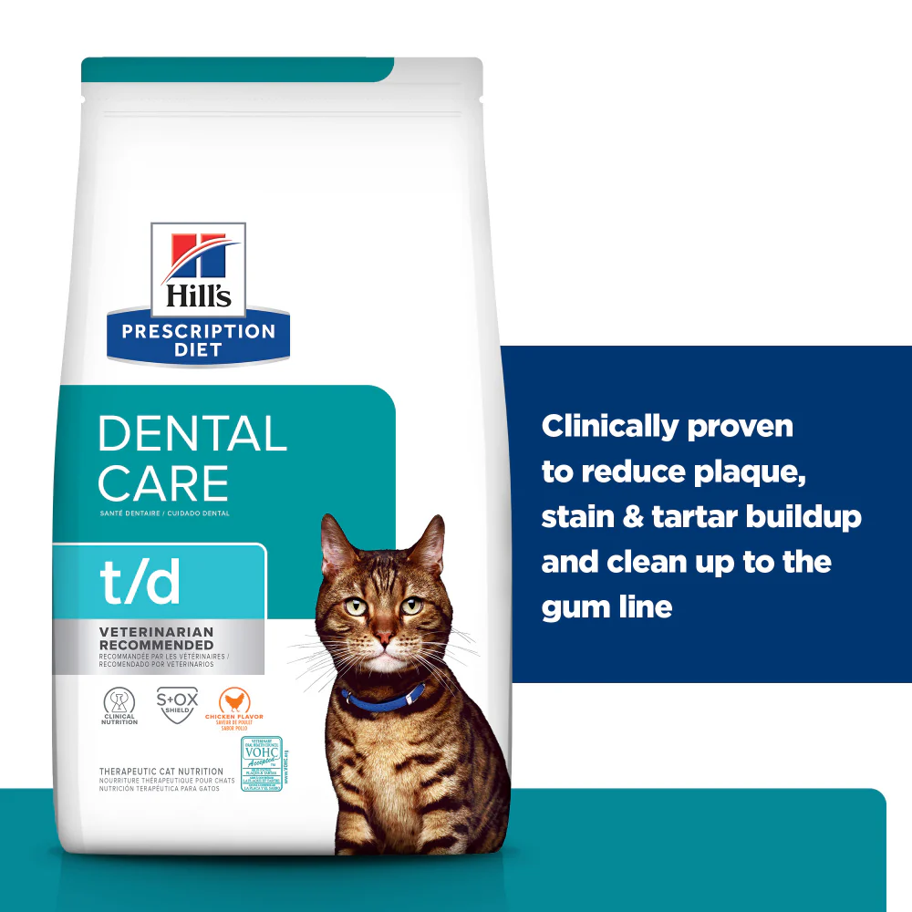 HILLS PRESCRIPTION DIET T/D Dental Care Dry Cat Food 1.5kg - Image 3