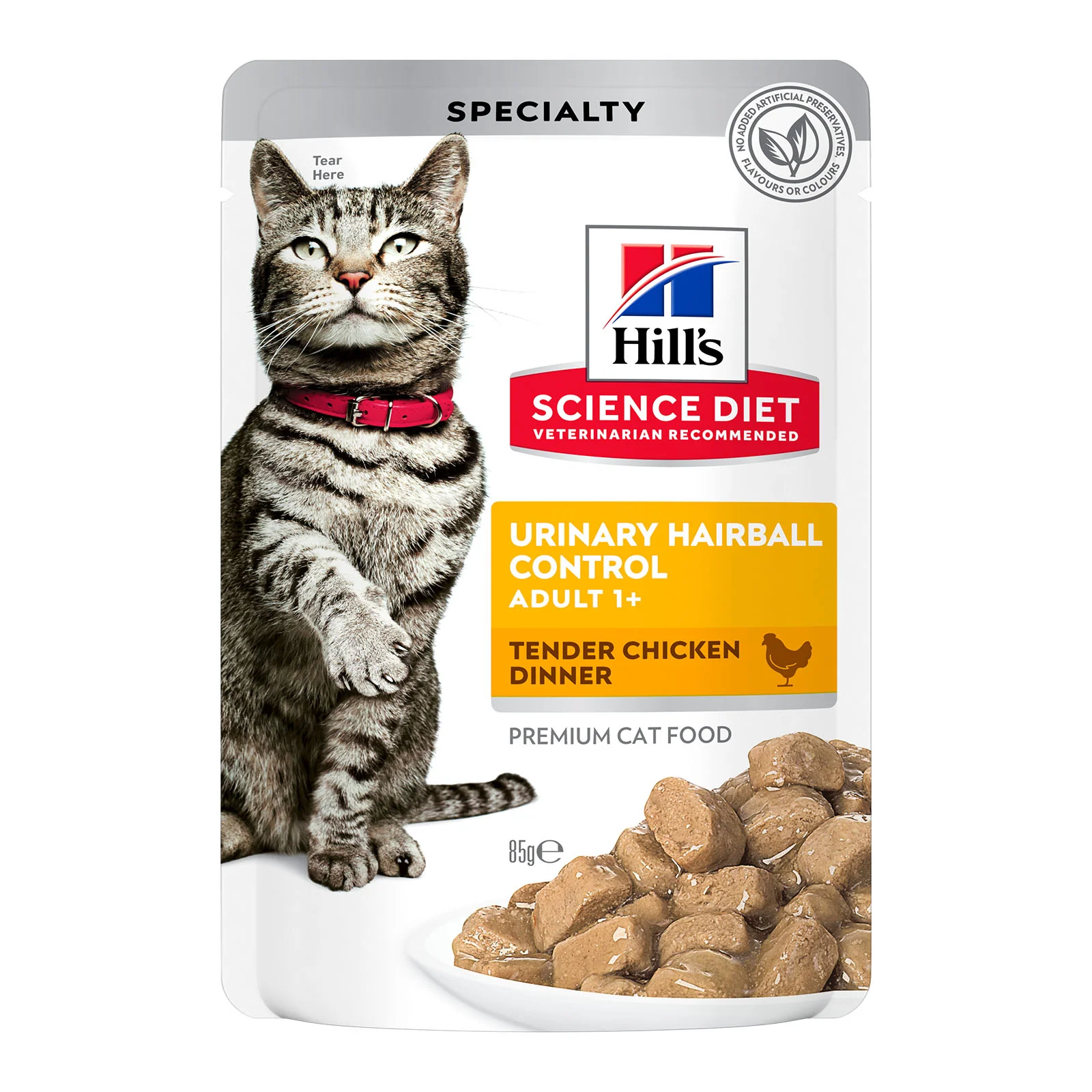 HILLS Science Diet Urinary Hairball Control Chicken Adult Wet Cat Food - Image 2