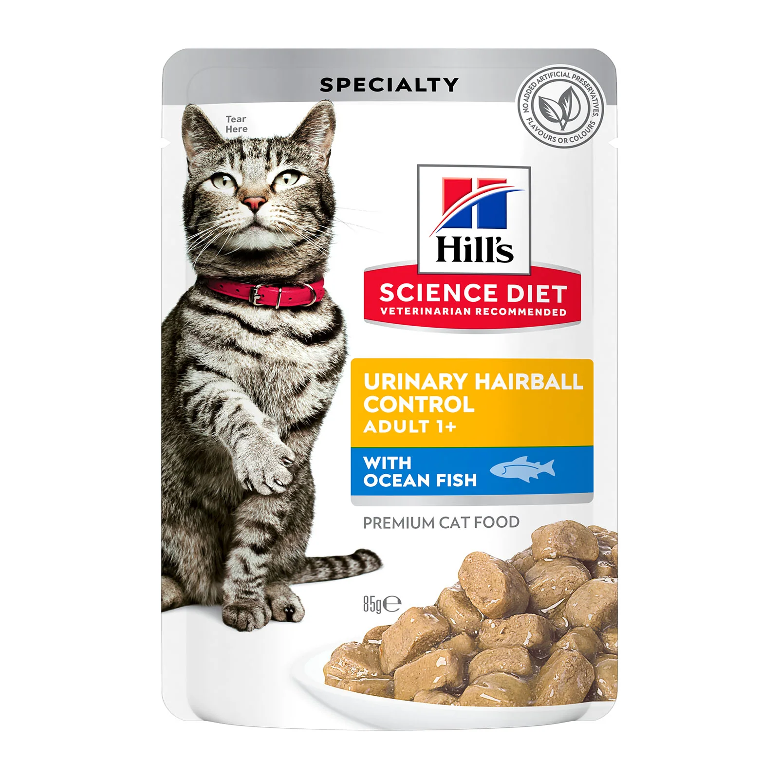 HILLS Science Diet Urinary Hairball Control Ocean Fish Adult Wet Cat Food - Image 2