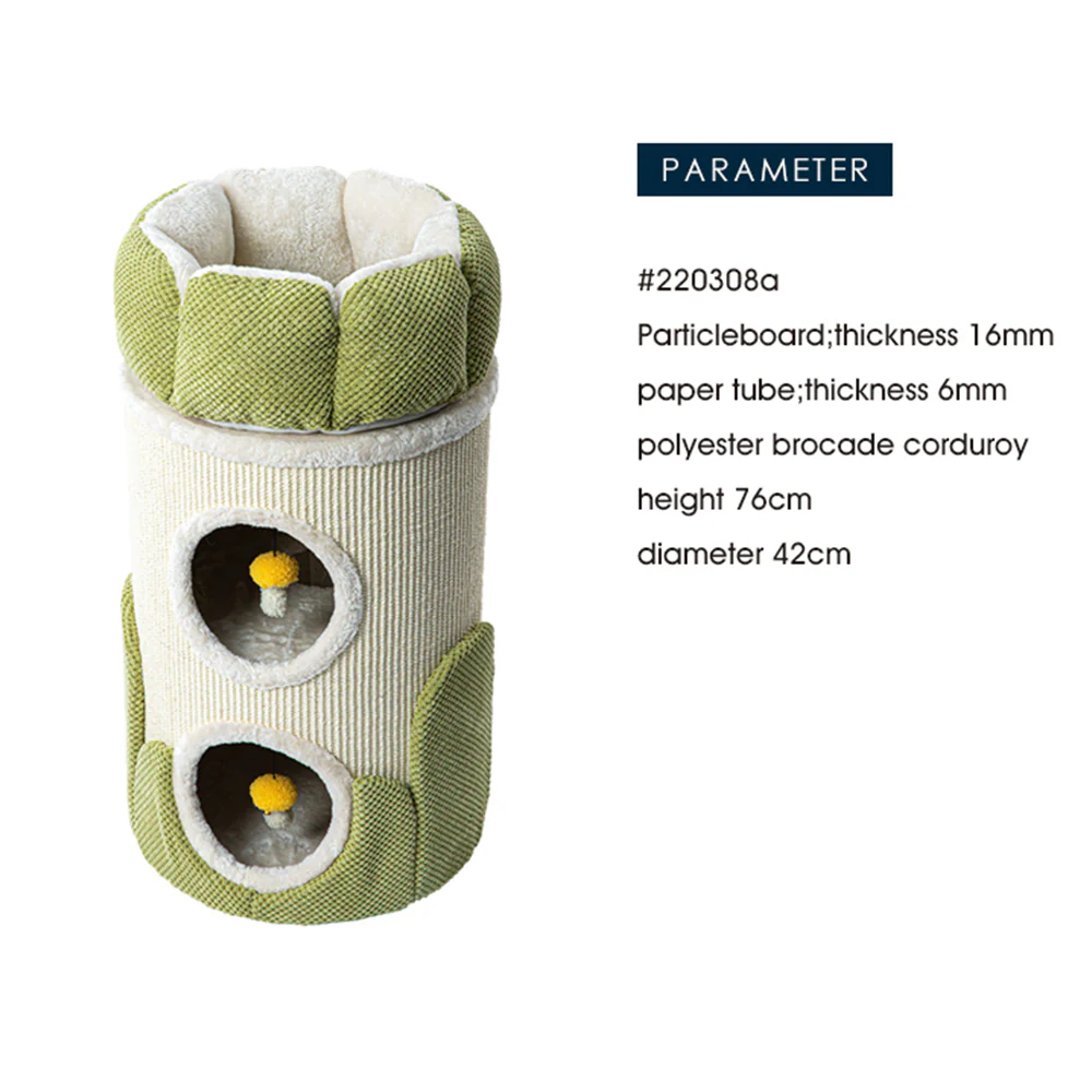 HONEYPOTCAT Arctic Snug Double Sisal Barrel  - 75cm 220308a - Image 3
