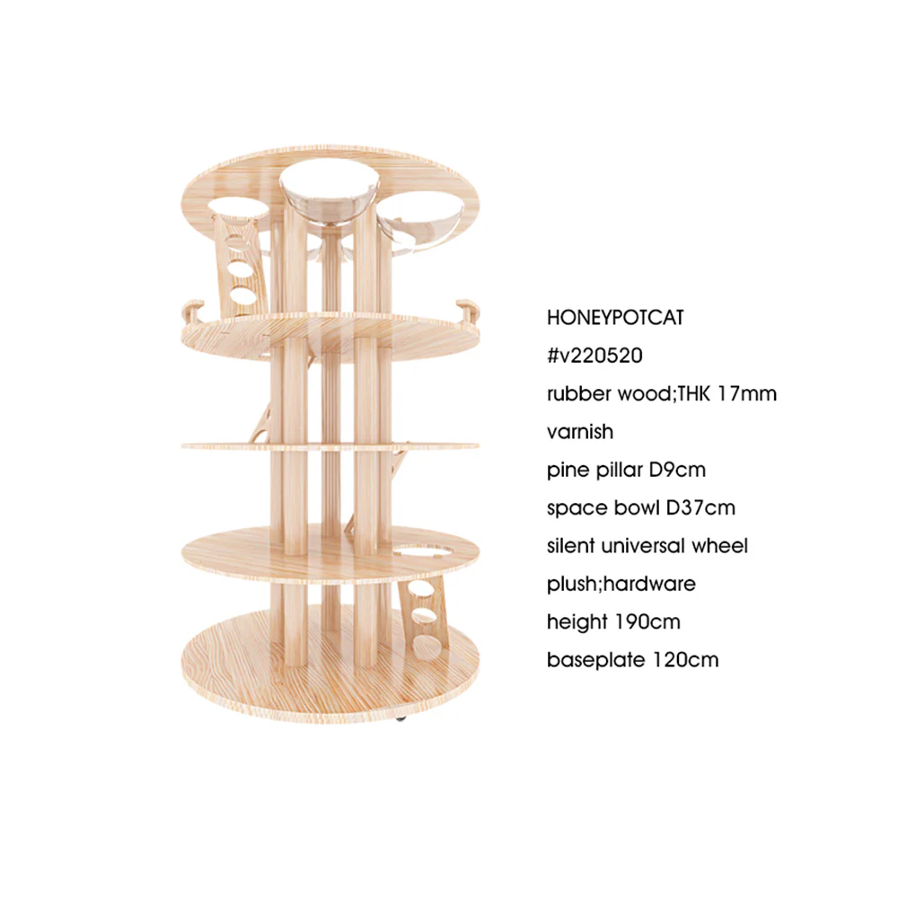 HONEYPOTCAT Belgravia Skywalk Cat Tower - 190cm v220520 - Image 2