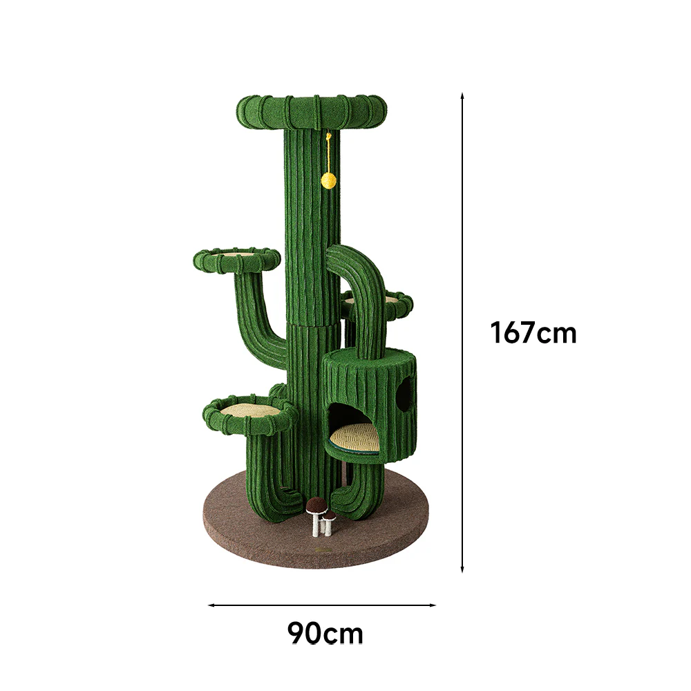 HONEYPOTCAT Cactus Cat Tree Tower - 167cm max220603g - Image 2