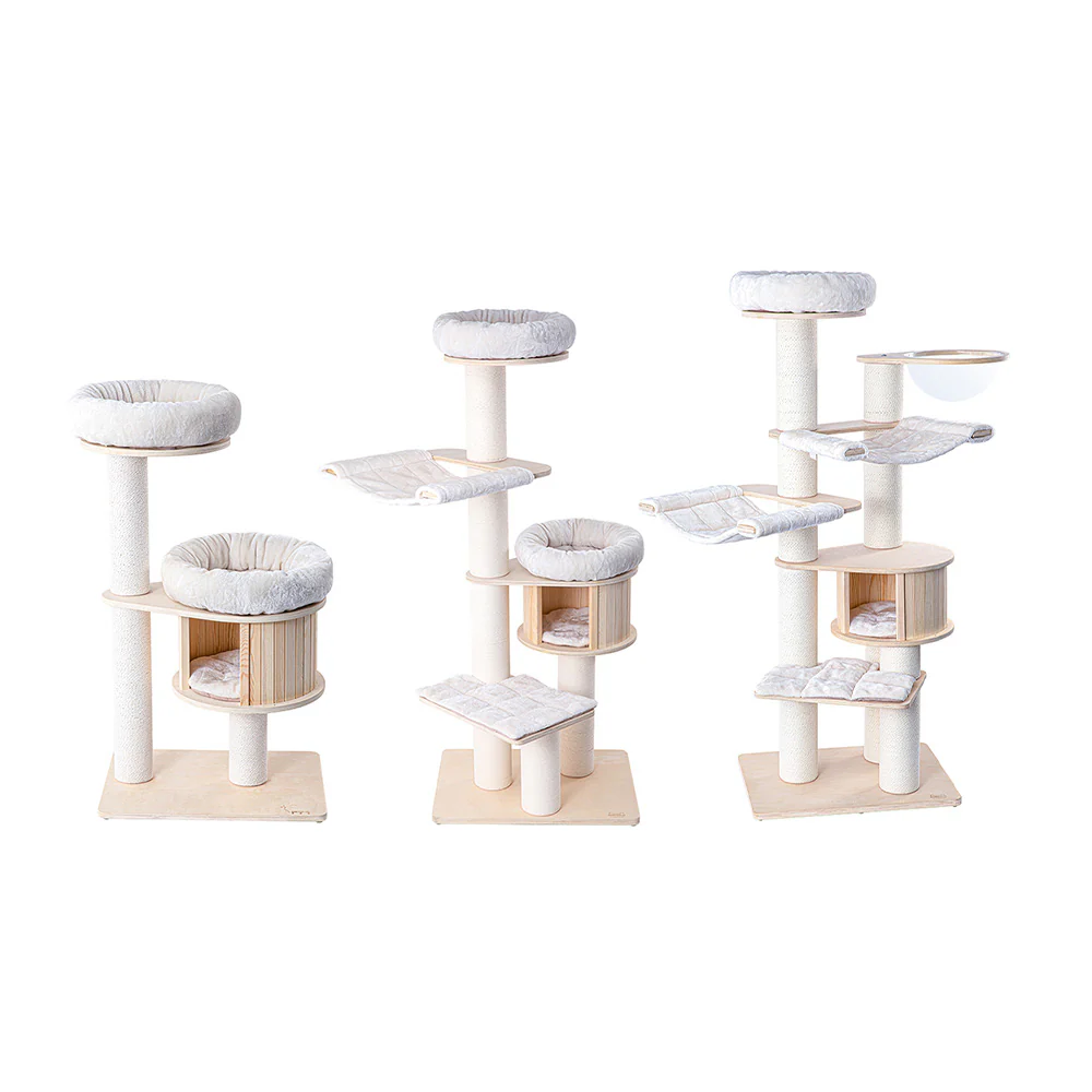 HONEYPOTCAT Classic Solid Wood Cat Tree de2501/de2501s/de2501pro+