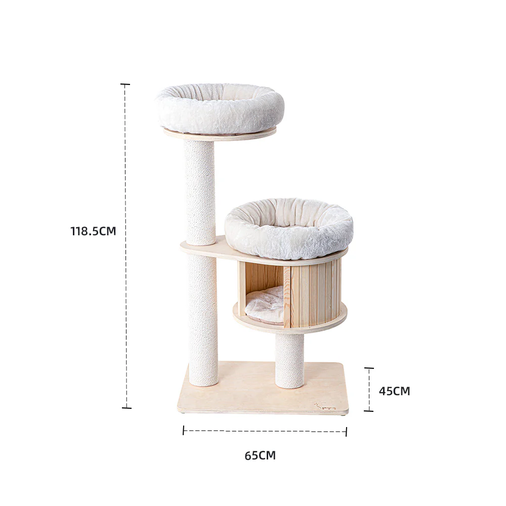 HONEYPOTCAT Classic Solid Wood Cat Tree de2501/de2501s/de2501pro+ - Image 10