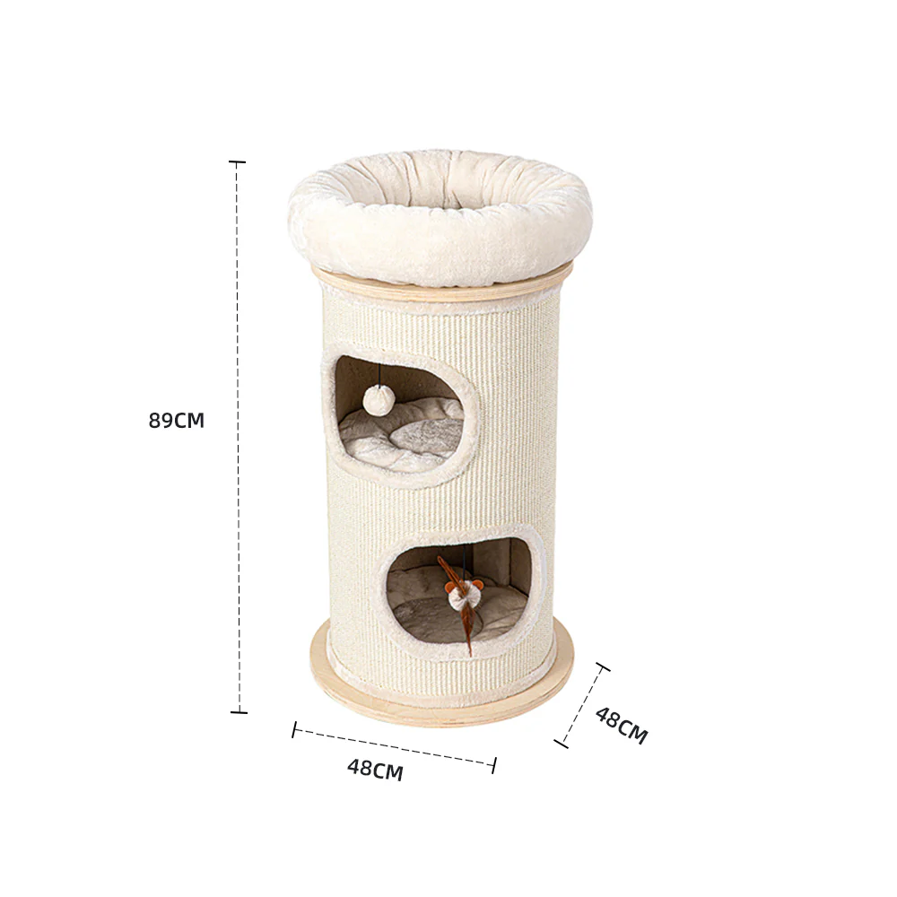 HONEYPOTCAT Cosy Sisal Barrel With Plush Top 2504s/2504/2504pro - Image 14