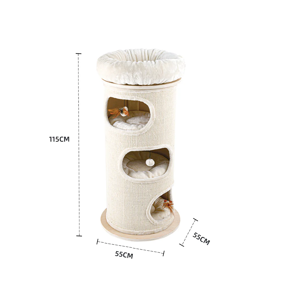 HONEYPOTCAT Cosy Sisal Barrel With Plush Top 2504s/2504/2504pro - Image 15