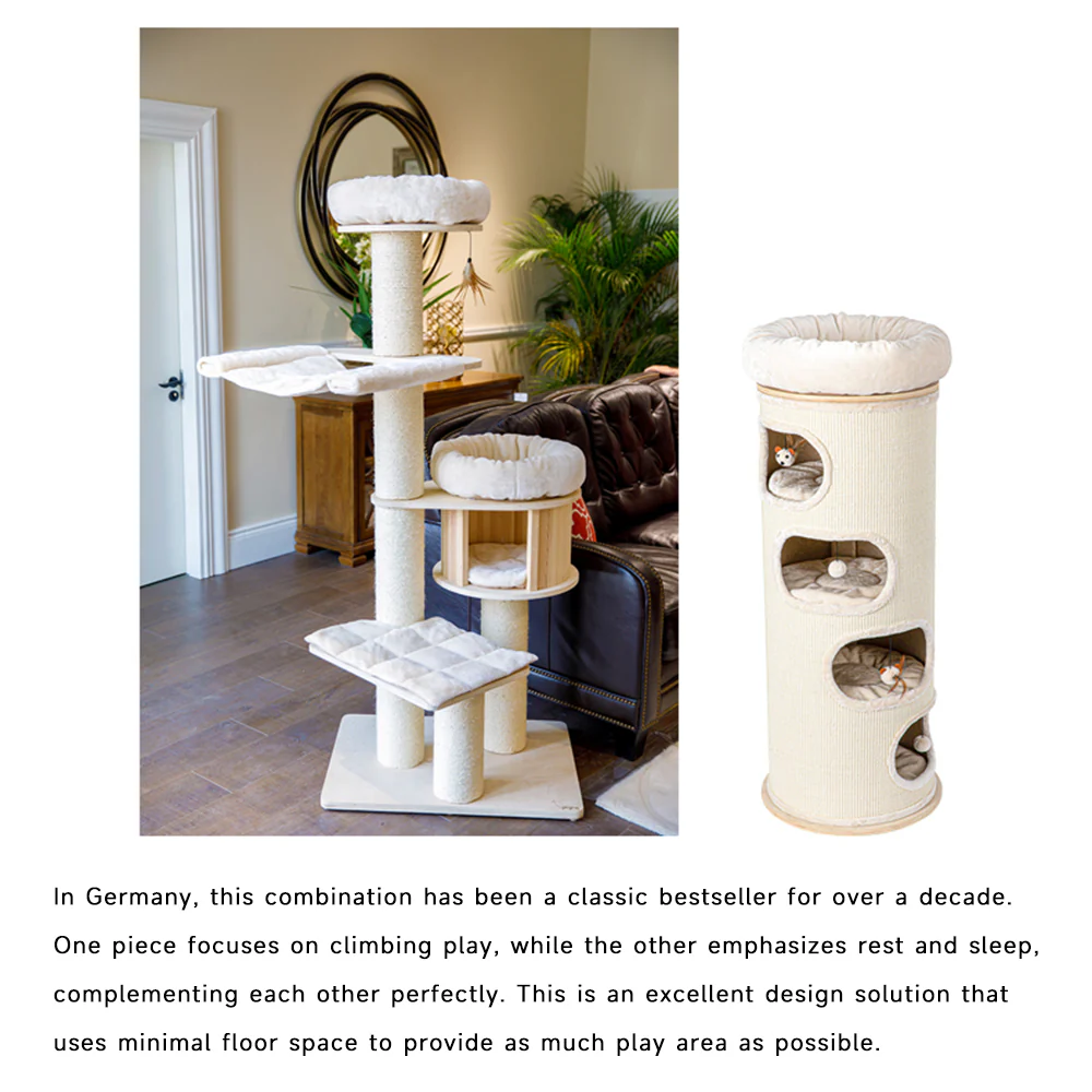 HONEYPOTCAT Cosy Sisal Barrel With Plush Top 2504s/2504/2504pro - Image 4