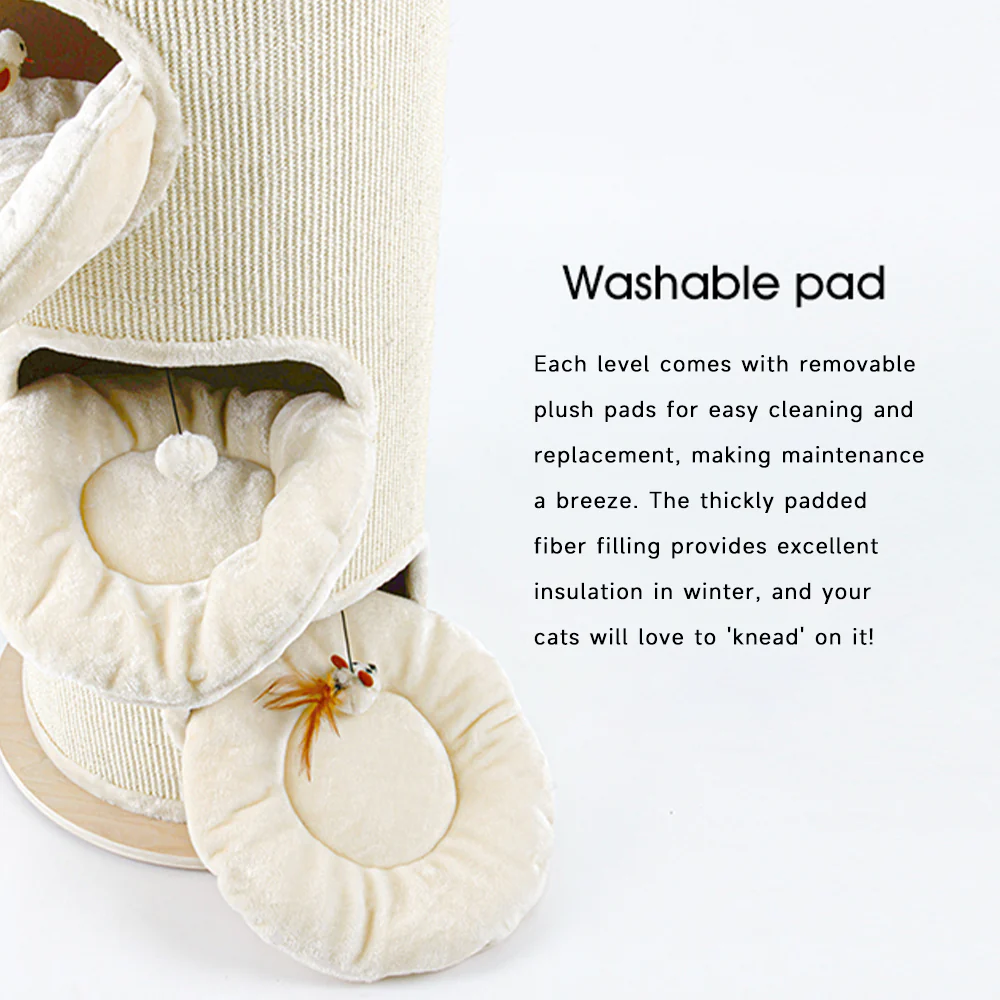 HONEYPOTCAT Cosy Sisal Barrel With Plush Top 2504s/2504/2504pro - Image 8