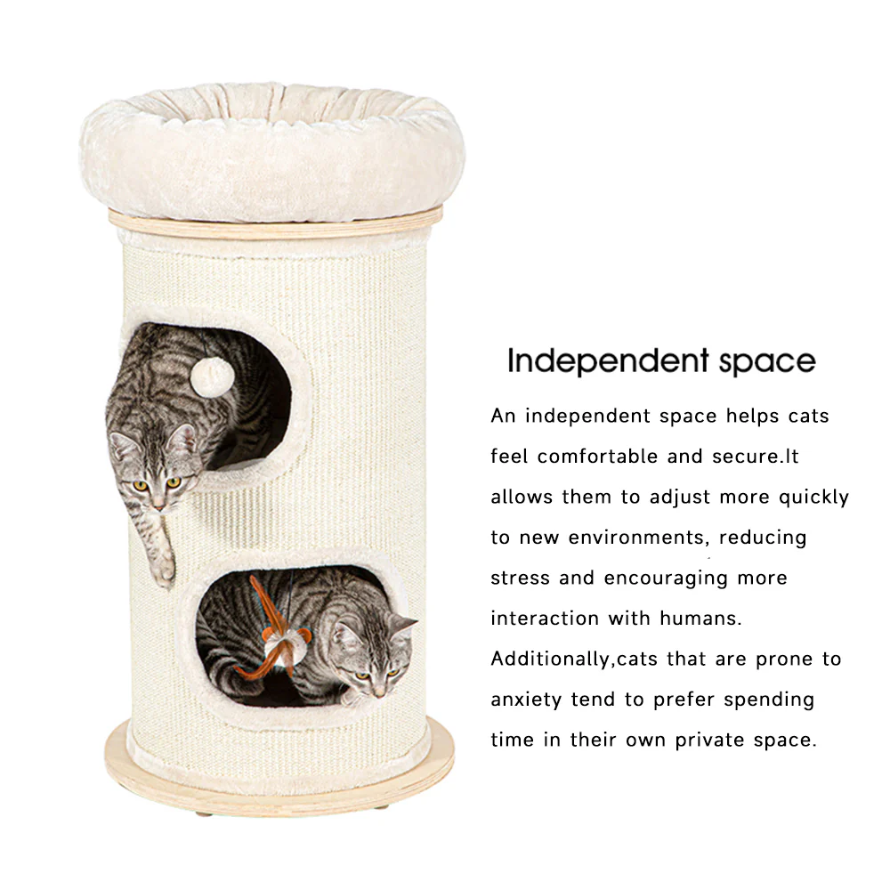 HONEYPOTCAT Cosy Sisal Barrel With Plush Top 2504s/2504/2504pro - Image 9