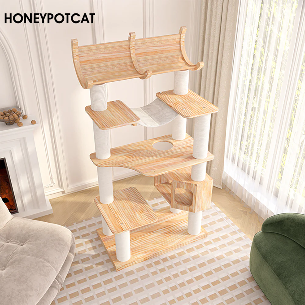 HONEYPOTCAT Joyful Climb Cat Tower - 178cm 210605m - Image 3
