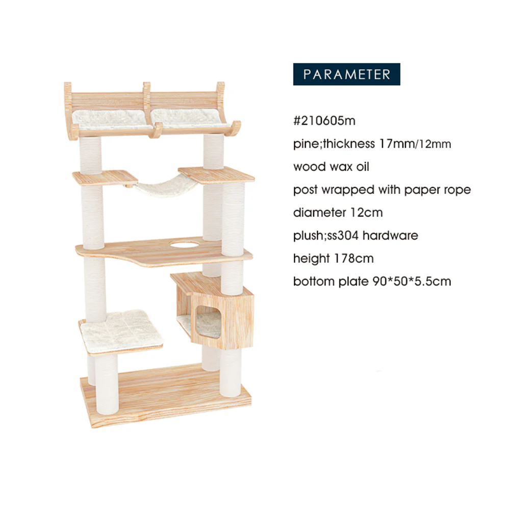 HONEYPOTCAT Joyful Climb Cat Tower - 178cm 210605m - Image 6