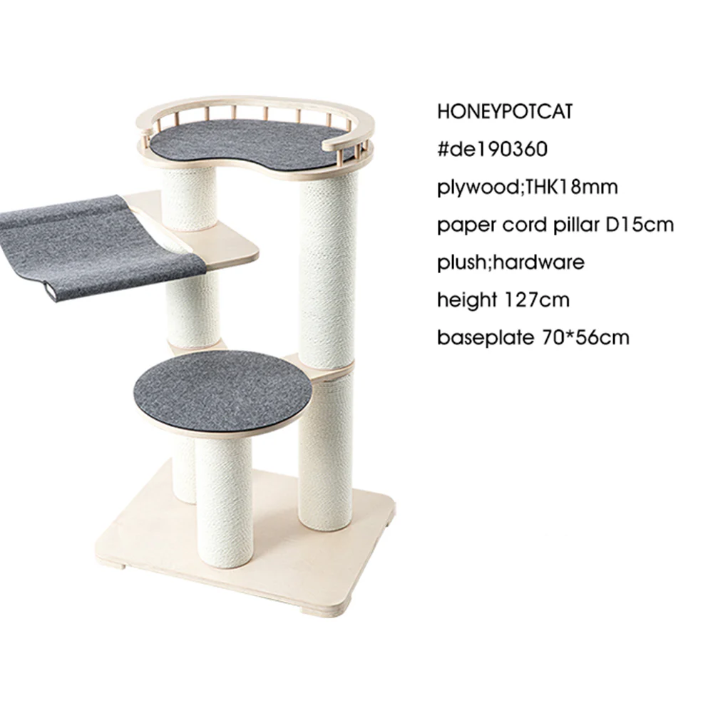 HONEYPOTCAT Leisure Loft With Hammock & Scratch Post 190360/de190360 - Image 7
