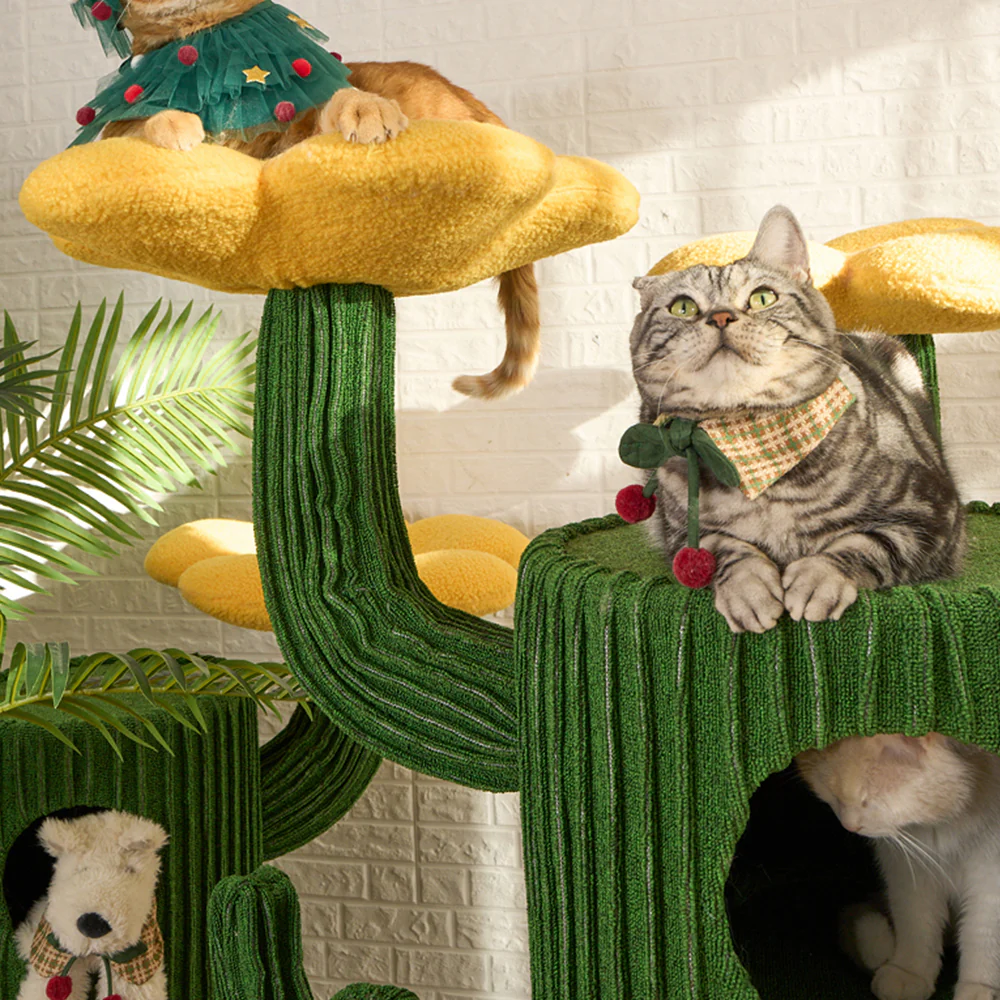 HONEYPOTCAT Luxe Cactus Bloom Cat Tree - 162cm max220601b/max220601g - Image 2