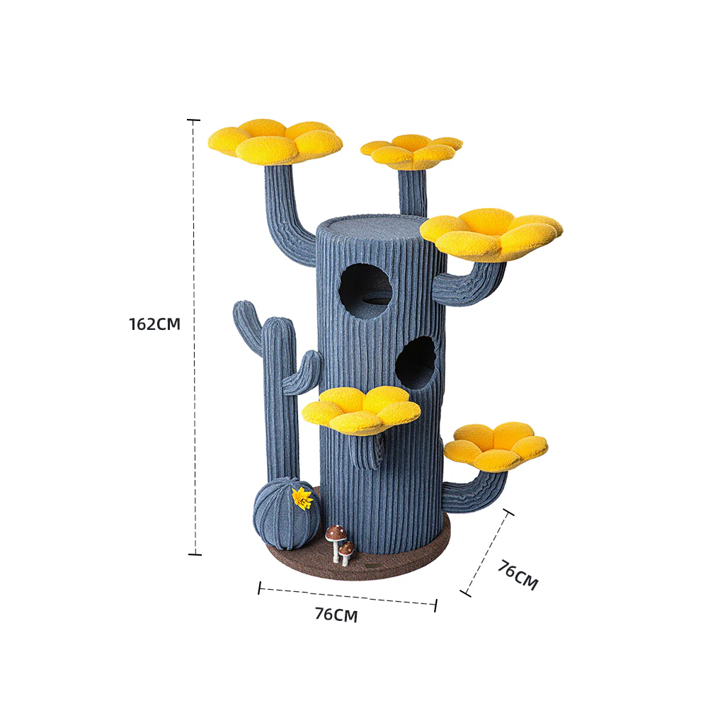 HONEYPOTCAT Luxe Cactus Bloom Cat Tree - 162cm max220601b/max220601g - Image 8
