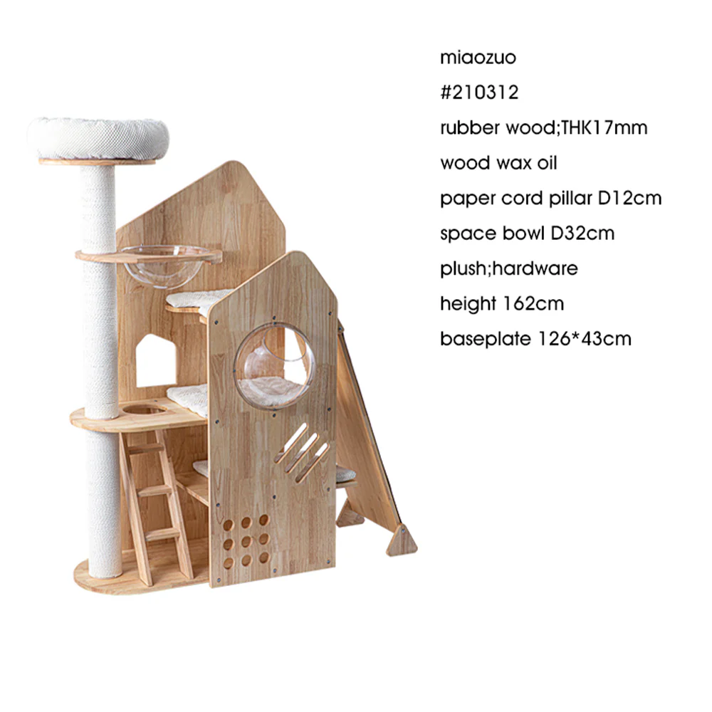 HONEYPOTCAT MZ Grand Chateau Ascend Cat Catsle With Space Capsule - 154cm - Image 5