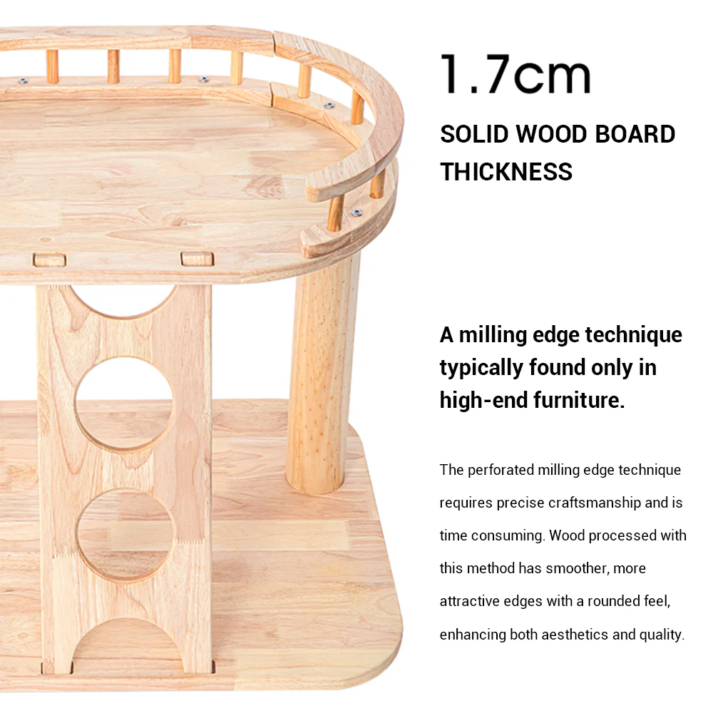 HONEYPOTCAT MZ Happy Steps Wooden Cat Tree - 53cm ag220801 - Image 7