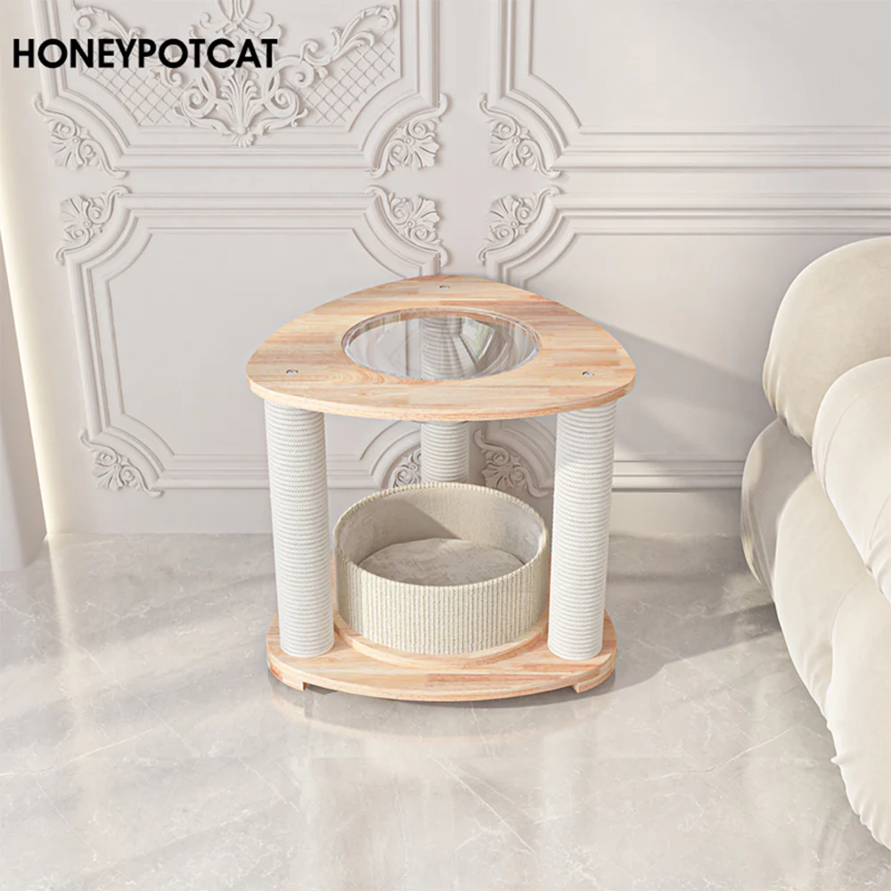HONEYPOTCAT MZ Simple Joy Wood Cat Tower ag221122s/ag221122/ag221122pro - Image 4