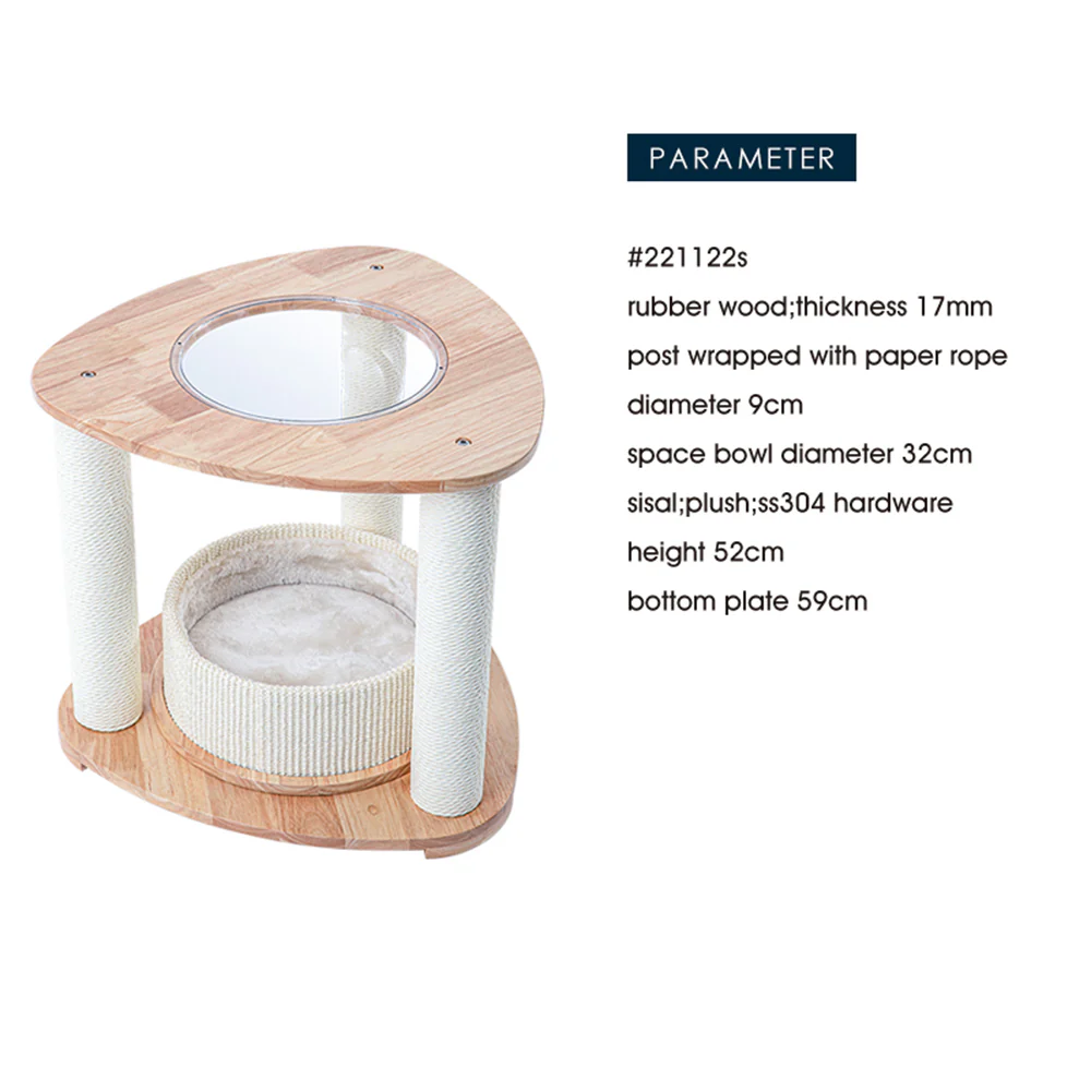 HONEYPOTCAT MZ Simple Joy Wood Cat Tower ag221122s/ag221122/ag221122pro - Image 7