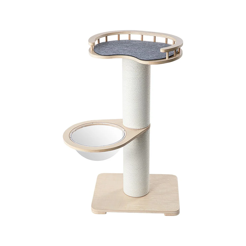 HONEYPOTCAT Sleek Retreat Wood & Capsule Post - 115cm de190266pro