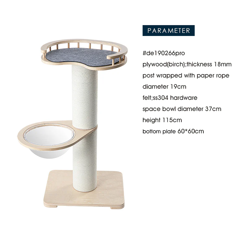 HONEYPOTCAT Sleek Retreat Wood & Capsule Post - 115cm de190266pro - Image 5