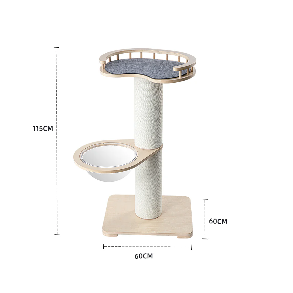 HONEYPOTCAT Sleek Retreat Wood & Capsule Post - 115cm de190266pro - Image 6