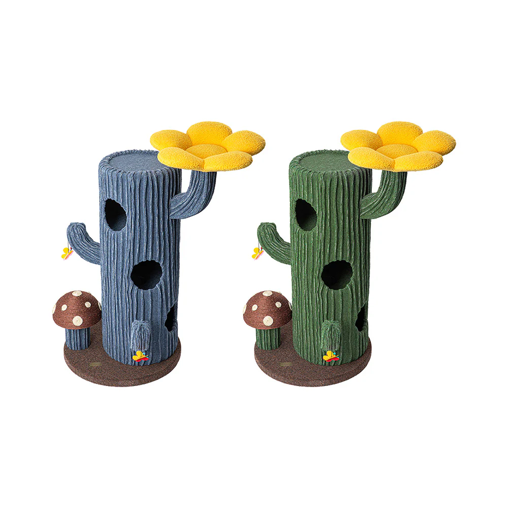 HONEYPOTCAT Solo Cactus Bloom Cat Tree - 120.5cm 220601b/220601g