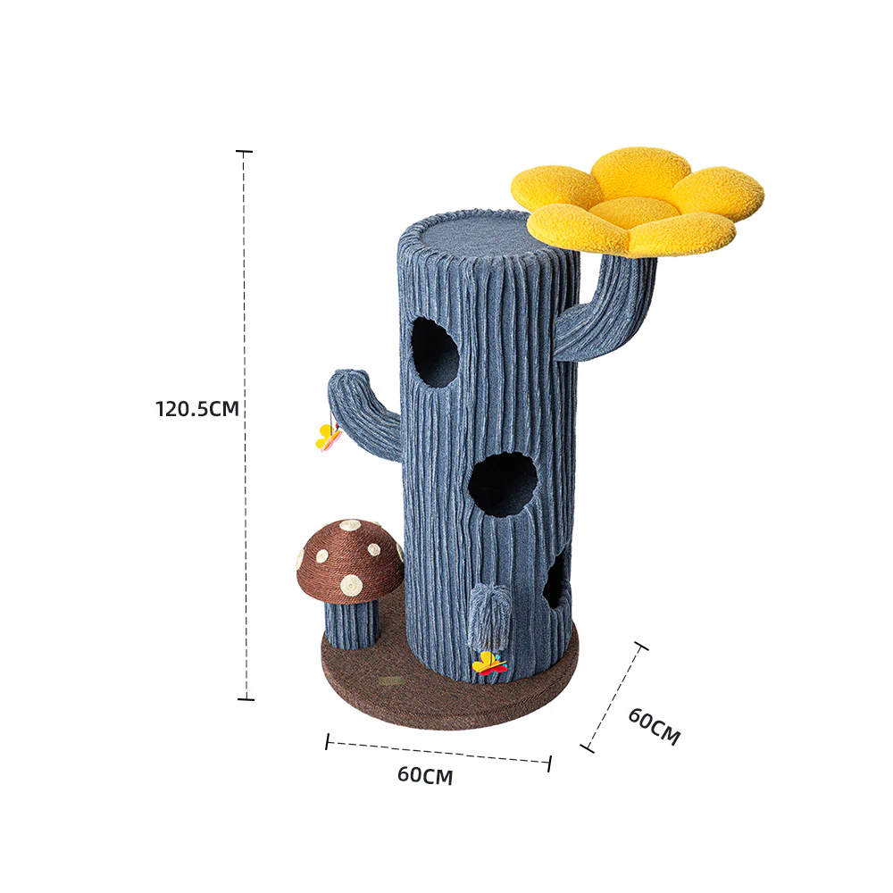 HONEYPOTCAT Solo Cactus Bloom Cat Tree - 120.5cm 220601b/220601g - Image 7