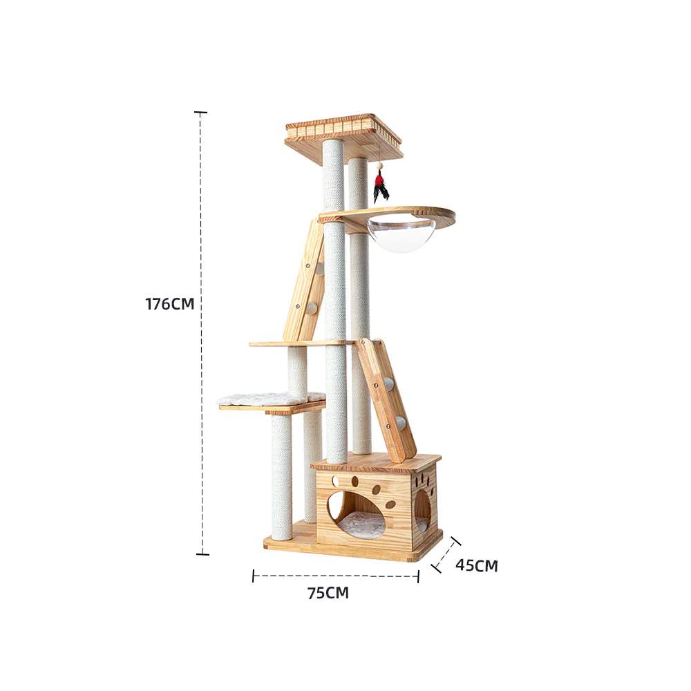 HONEYPOTCAT Wood Retreat Cat Furniture de180172/de180172pro/de180172ext - Image 16