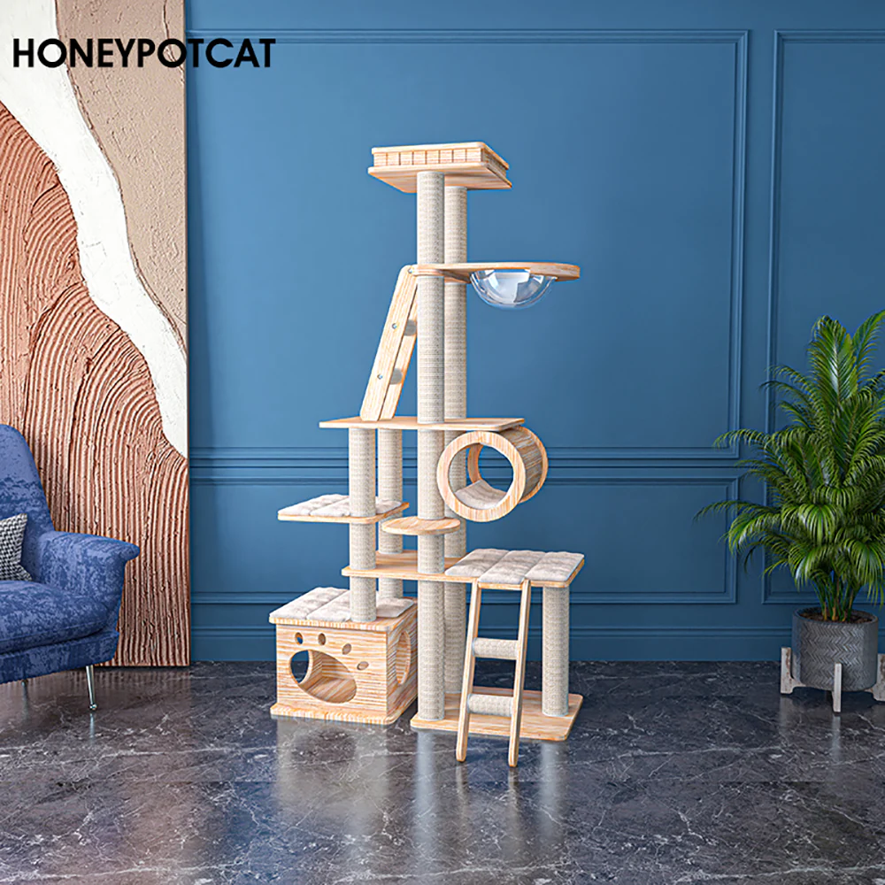 HONEYPOTCAT Wood Retreat Cat Furniture de180172/de180172pro/de180172ext - Image 2