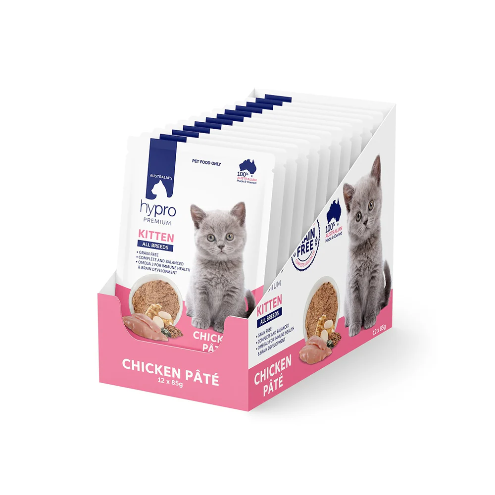 HYPRO PREMIUM Grain Free Chicken Pat¨¦ Kitten Wet Cat Food 85gx12 - Image 2