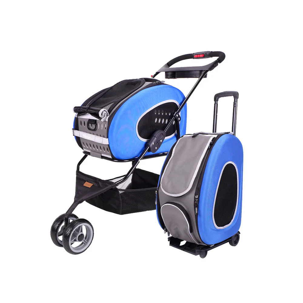 IBIYAYA 5-in-1 Combo Eva Pet Carrier Large Space Stroller