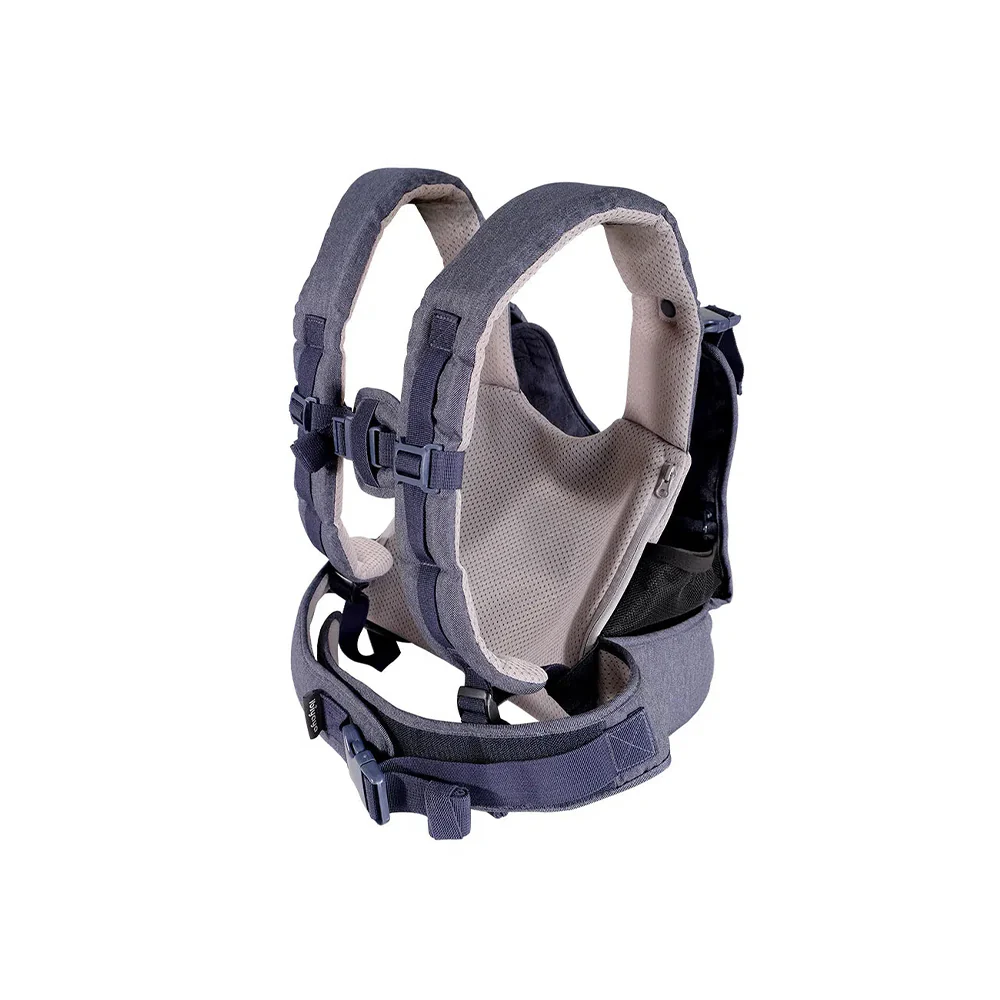 IBIYAYA Hug Pack Padded & Mesh Dog Sling Carrier - Denim Blue