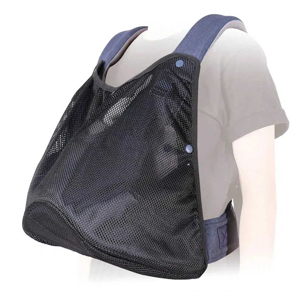 IBIYAYA Hug Pack Padded & Mesh Dog Sling Carrier - Denim Blue - Image 2
