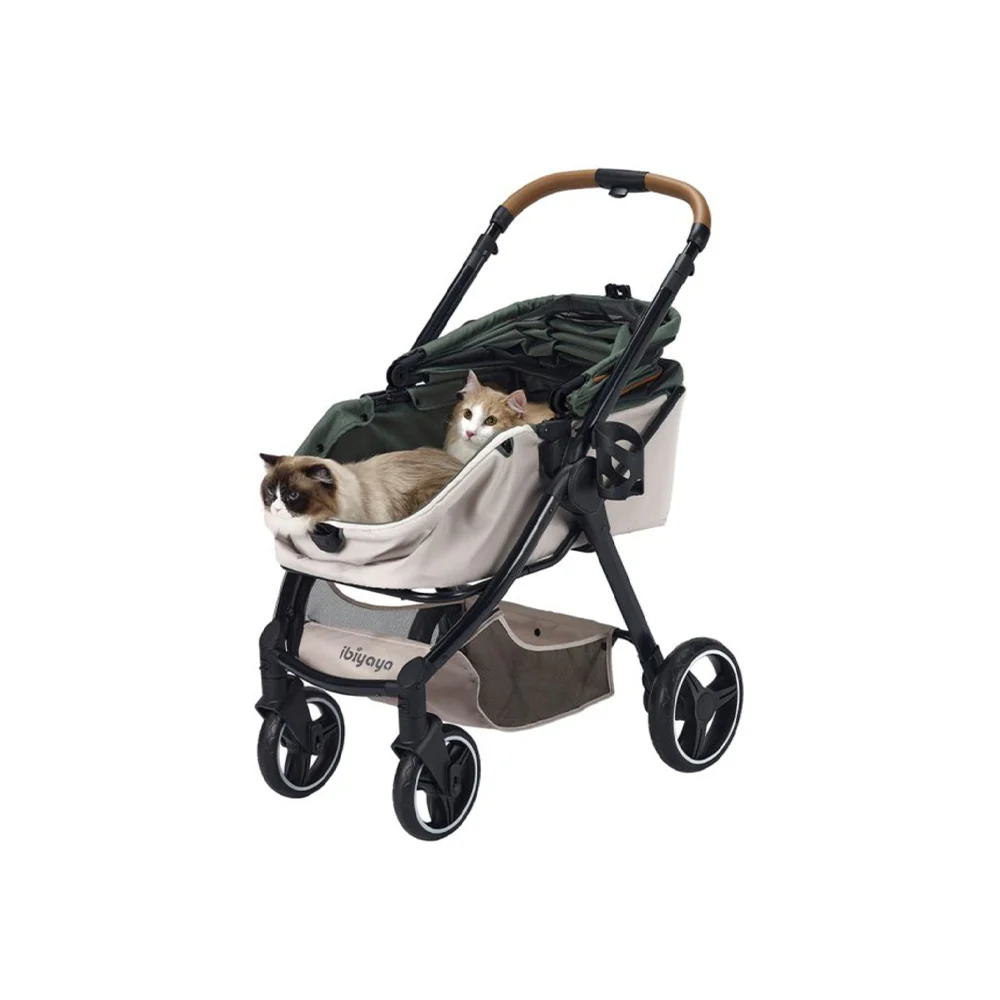 IBIYAYA Luxury Retro Style Foldable Pet Stroller For Up To 30Kg - Image 10