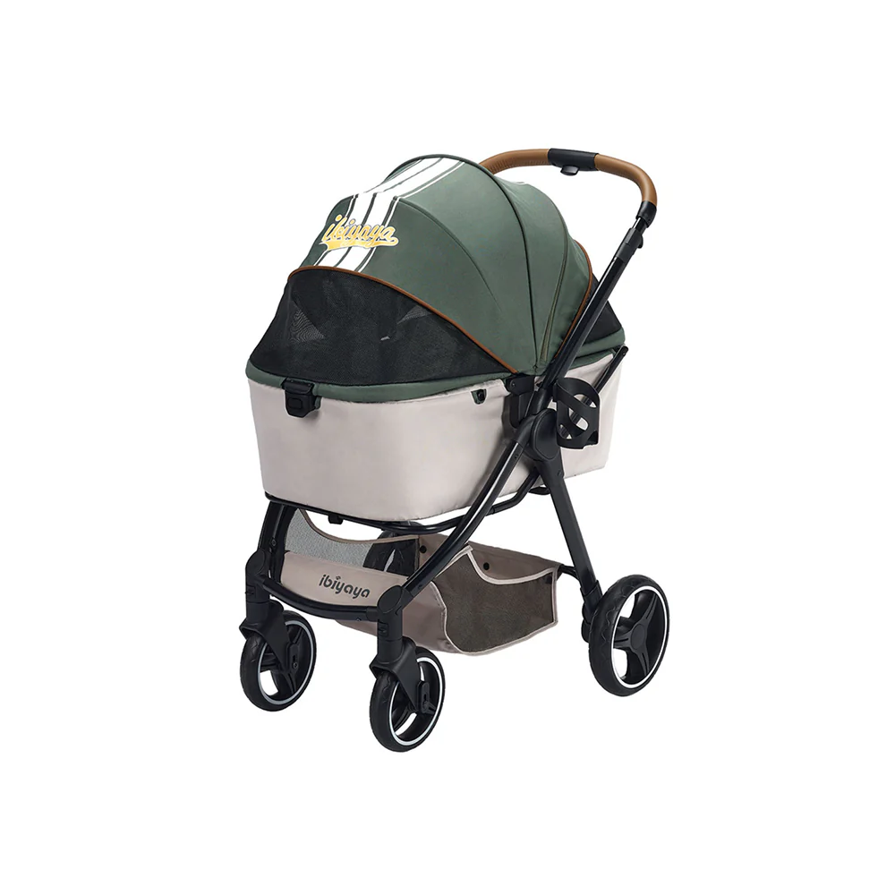 IBIYAYA Luxury Retro Style Foldable Pet Stroller For Up To 30Kg - Image 2